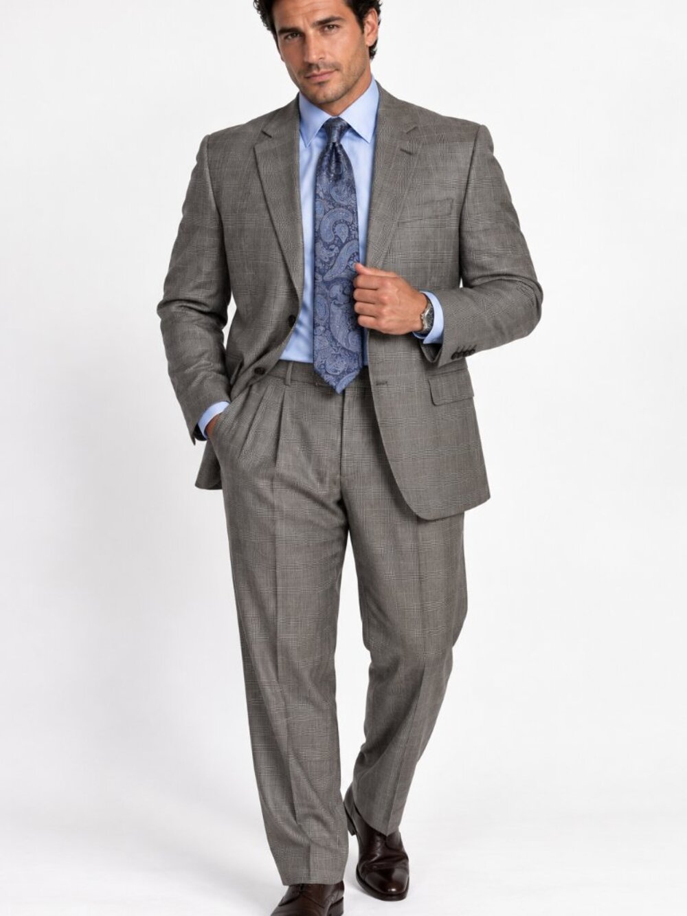 Executive! Jos. A. Bank 100% Wool Plaid Suit